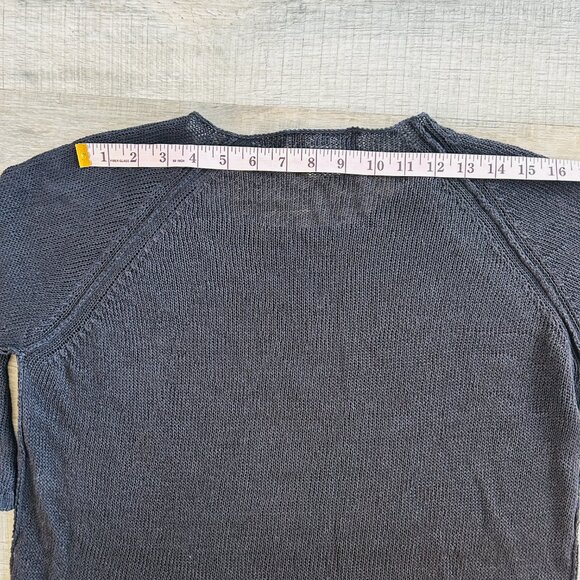 Maria Di Ripabianca 100% Linen Pullover Open Knit Sweater (size 8) - Picture 9 of 12